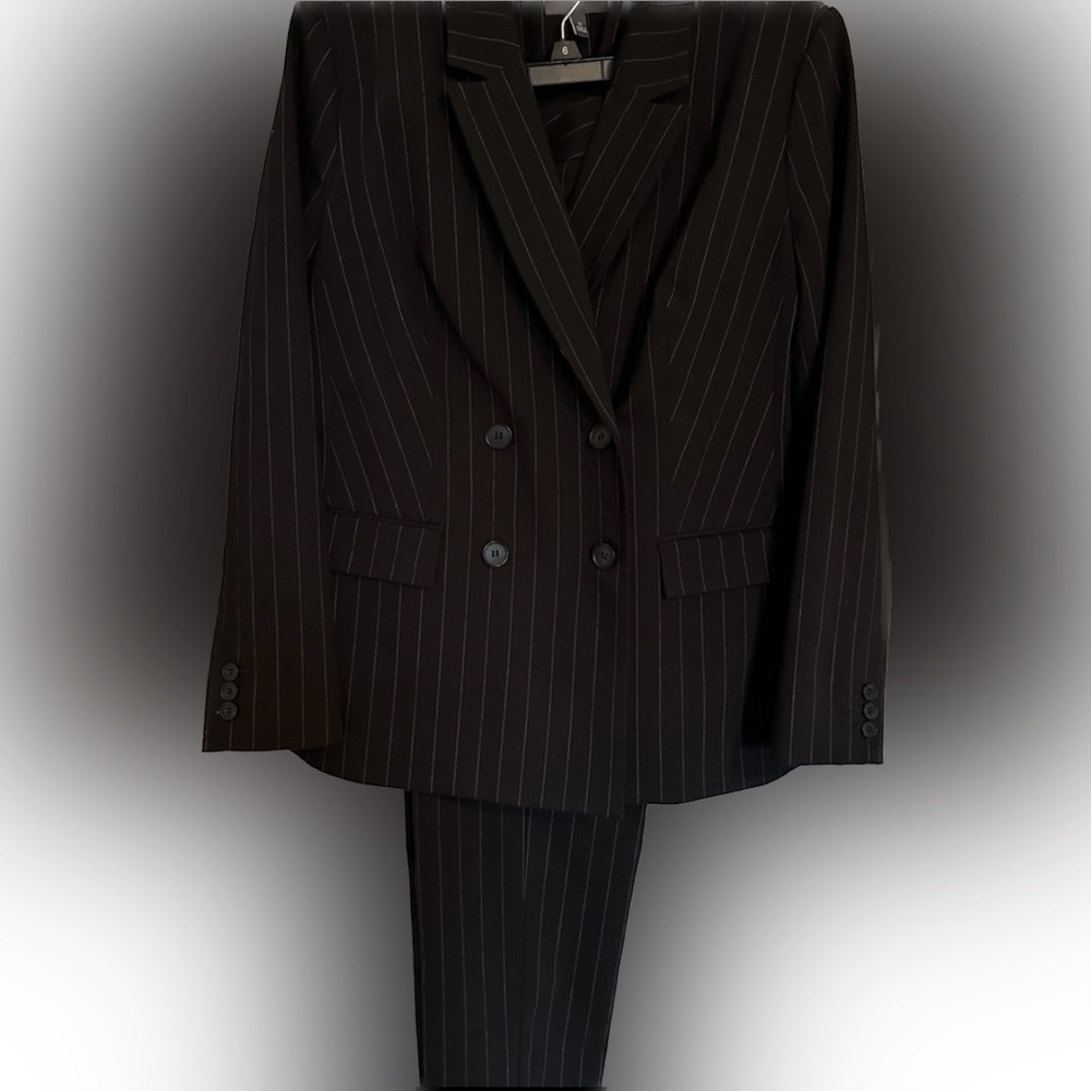 The Limited Lexie Size 12 Straight Leg Pinstripe Suit